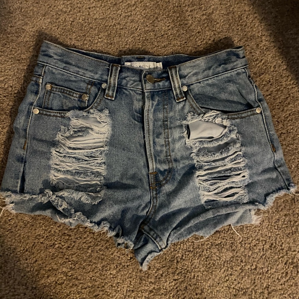 Highwasted Mink Pink Jean Shorts
